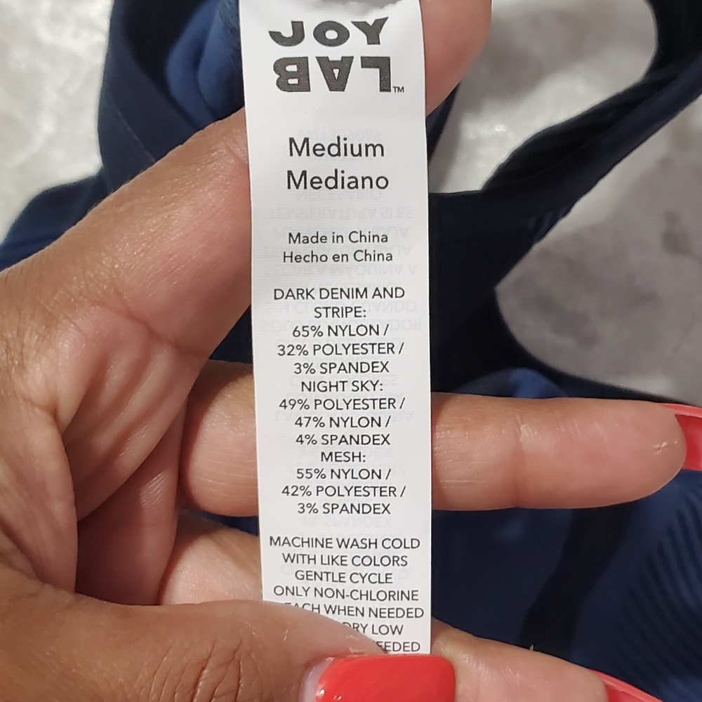 Joy Lab Blue Razor Back Tank Top - Picture 7 of 7